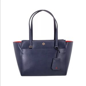 New Tory Burch Parker Tote Women's Handbag Blue#87
